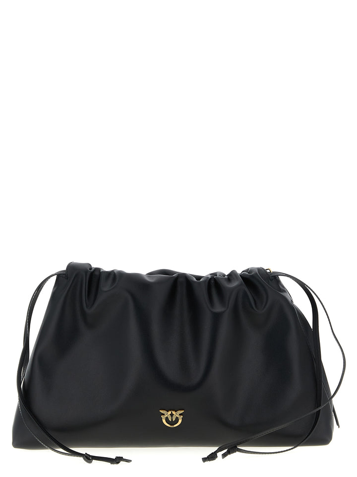 Pinko Maxi Leather Clutch - Nero | 8ef9b6363467f865926c856ae34477584519f6b5