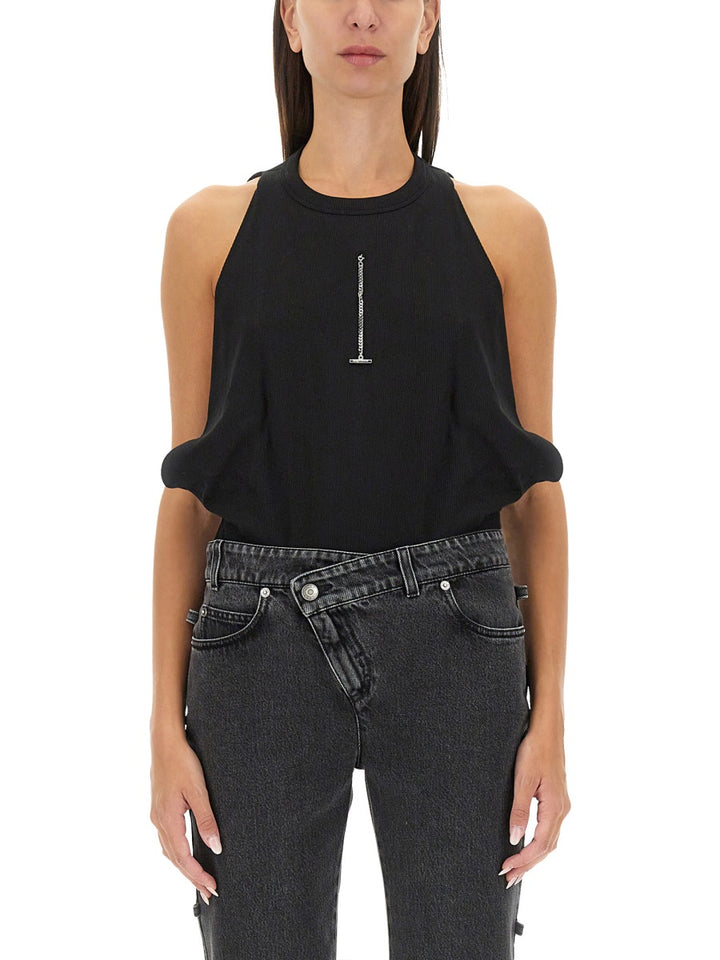 Alexander McQueen Top - Nero | Wanan Luxury