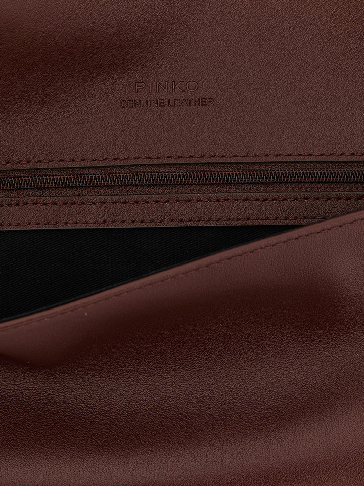 Pinko Love Click Soft Horizontal Clutch - Bordeaux | c6a5bee57cec83e3ea72c9a9f6d730da4e30dc68