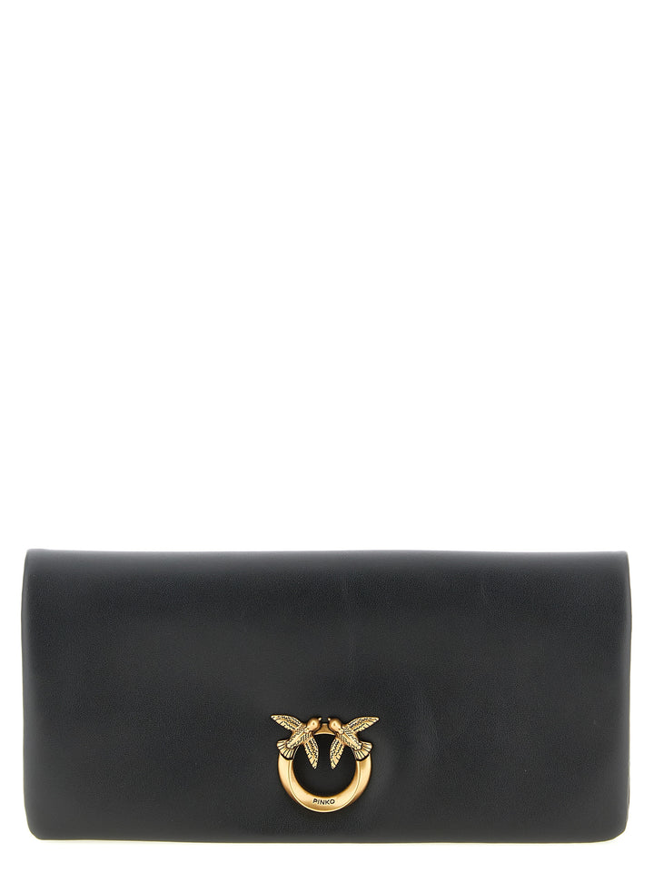 Pinko Love Click Soft Horizontal Clutch - Nero | 1dc47a5fd69b0ff9b4b011d7cbfbc4ee8e9a916a