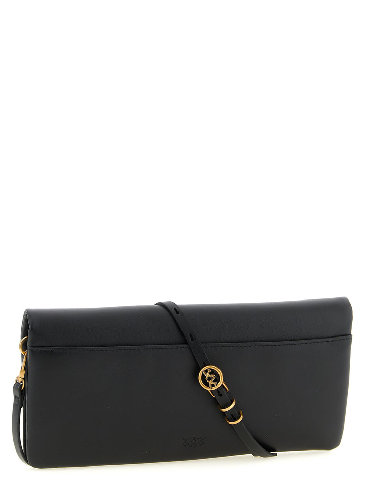 Pinko Love Click Soft Horizontal Clutch - Nero | 3de0b767115fdbe58af6a64ad295d791de9eb251