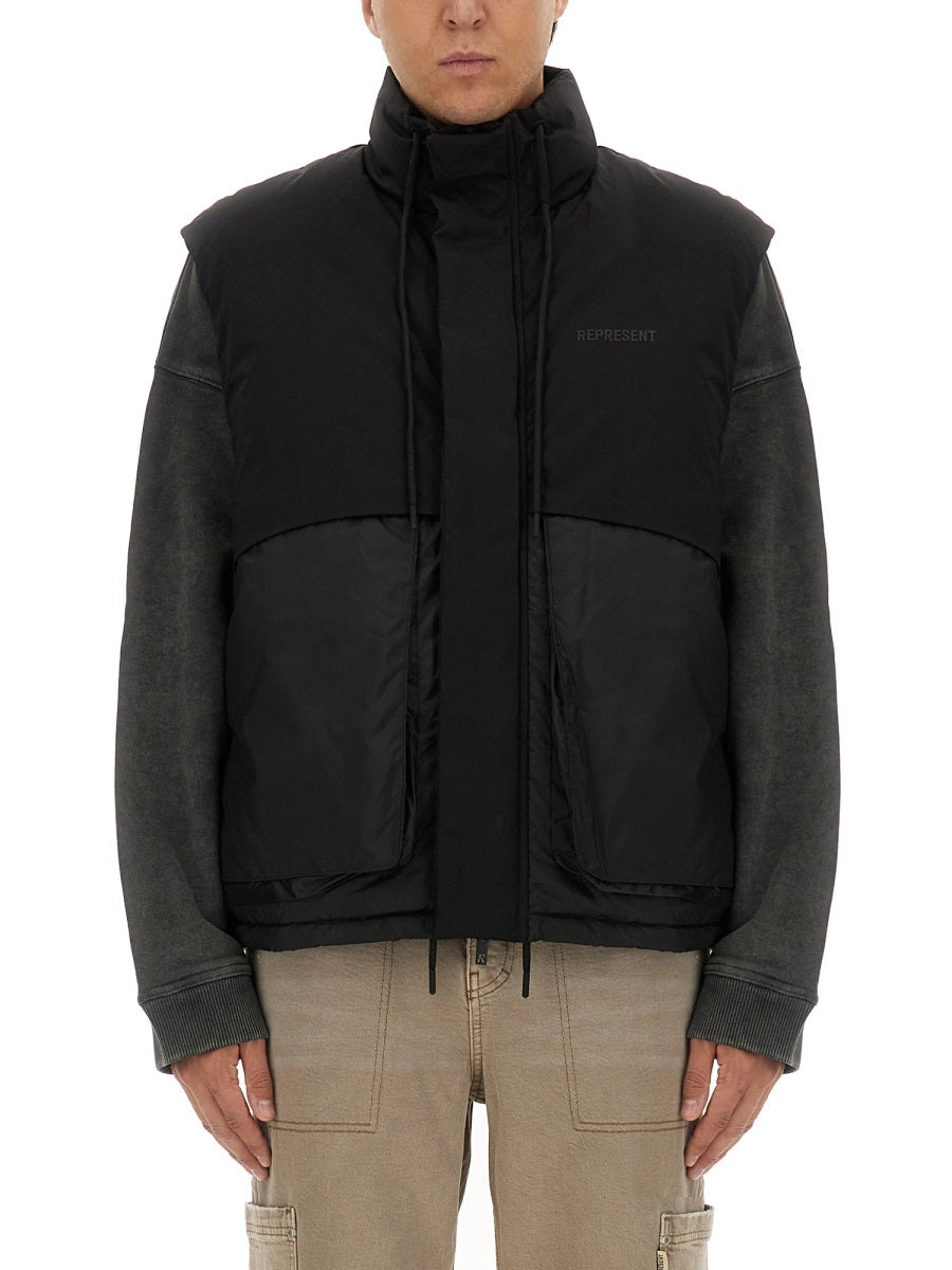 Represent Gilet - Black | 29fea0a5b0f2dd5b9c24e60b1ec18e305f232ca2