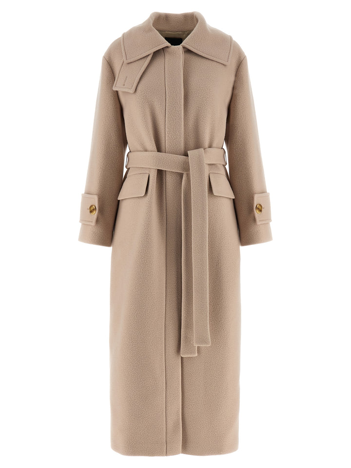 Pinko Paquita Trench e Impermeabili - Beige | 877f86644b1300a99d29482feb2272a4deff4c4b