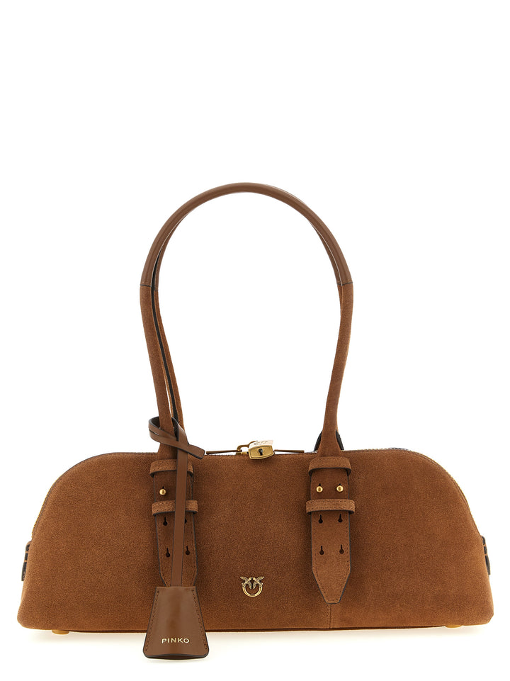 Pinko Bowling Baguette Borse a Spalla e Tracolla - Marrone | 16570e6375afef51b386f36f077f78360f953ce3