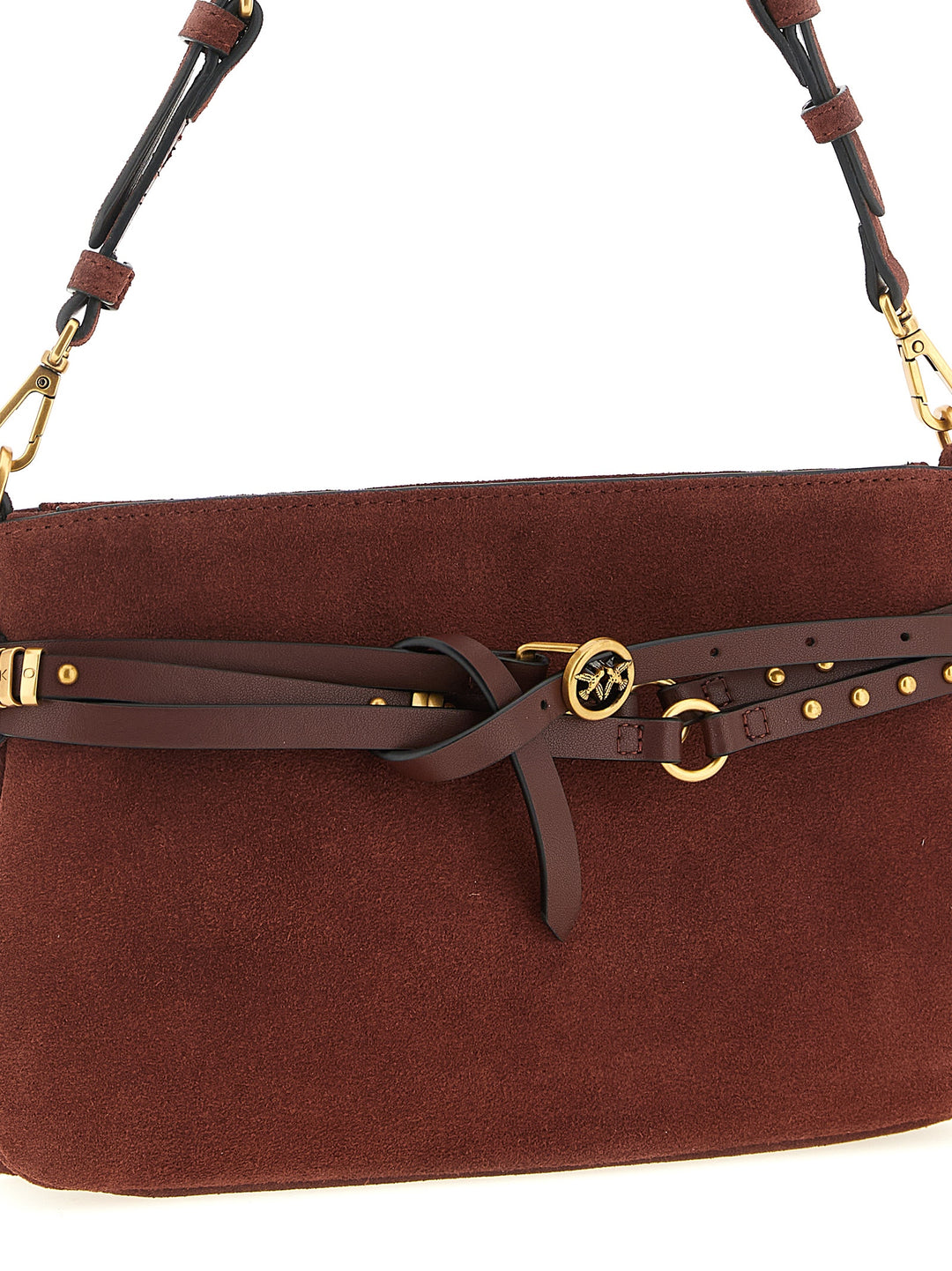 Pinko Belt Mini Borse a Spalla e Tracolla - Bordeaux | 06540f9f5547d54d334b7d60bc953c6b2a1df509