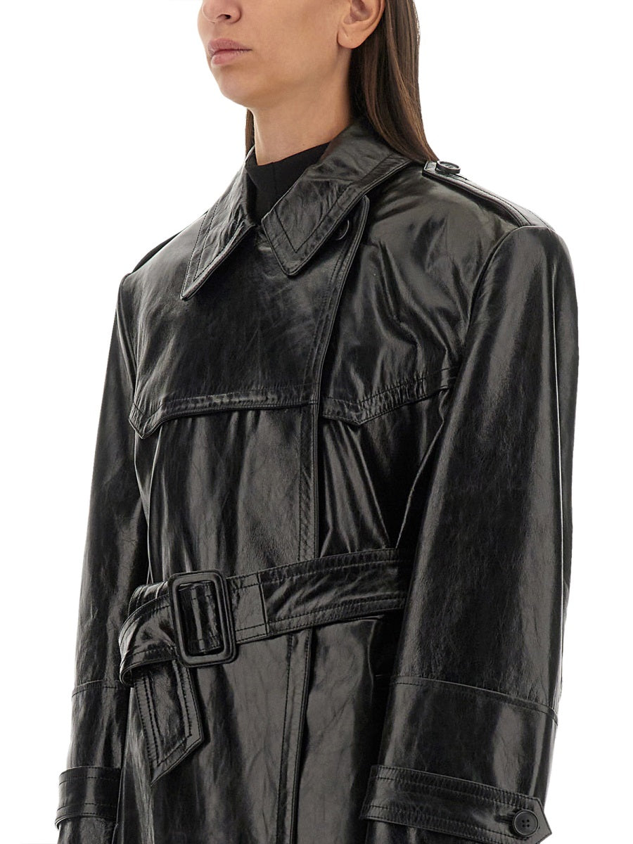 Sportmax Capi in Pelle - Black | 4ff69b2a6de99f8c48f0facc42643c1de062291b