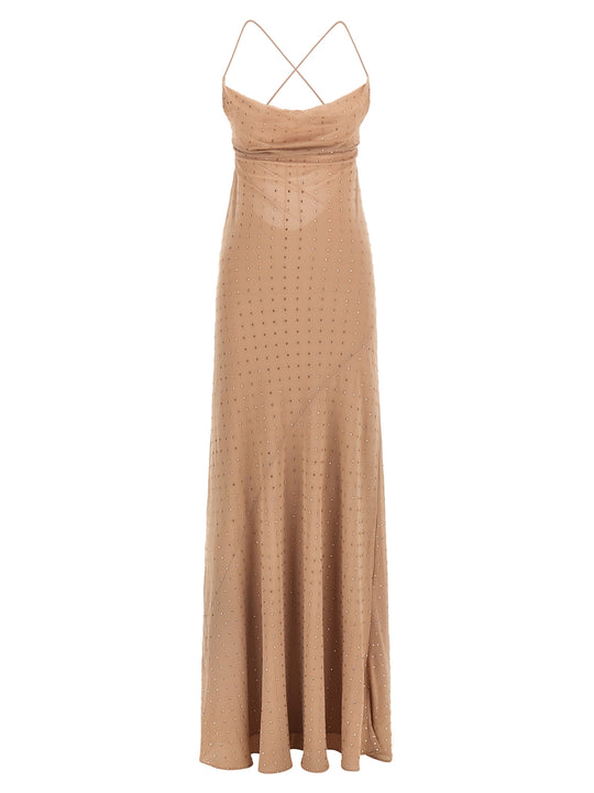 Slip Dress Abiti Beige