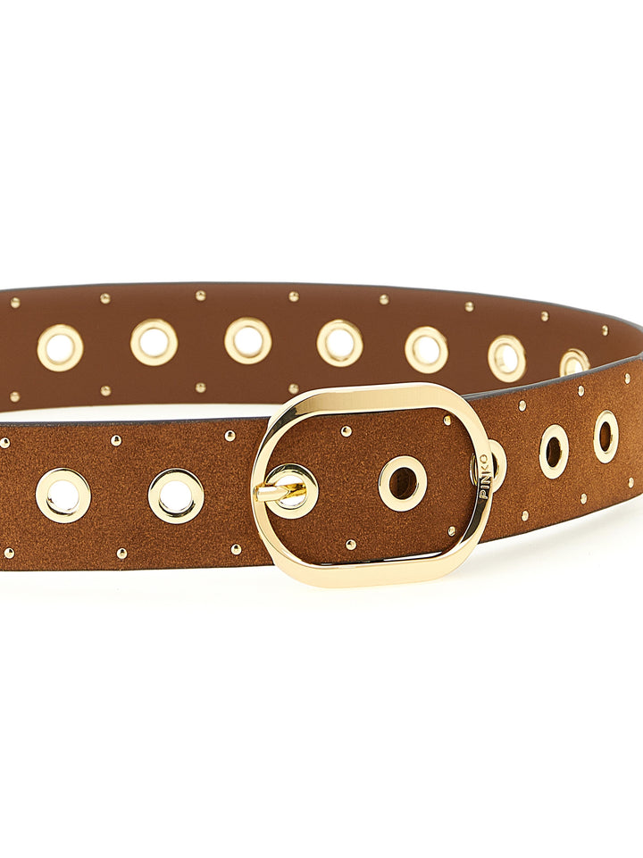 Pinko Studded Belt Cinture - Marrone | 1339ea74cc95b97337d8153cf95ff1f5d9d3dad6