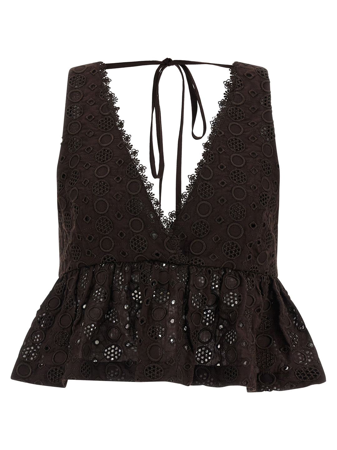 Pinko Kiersten Top - Marrone | b9b6a220d6325f6ab28469c992502318187084f0