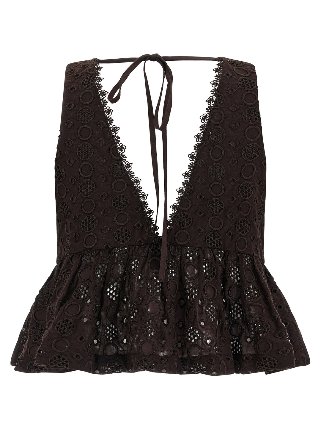 Pinko Kiersten Top - Marrone | dd3b2020678cef92ed4668b8dfa4ae4c902e91c6