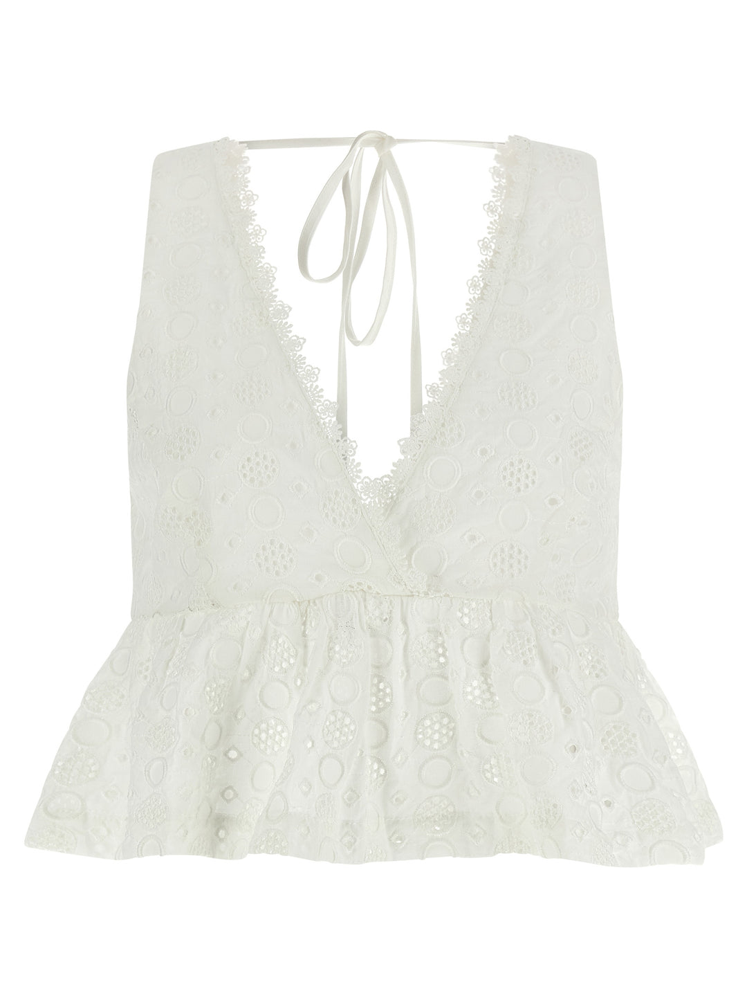 Pinko Kiersten Top - Bianco | b71ba6cc43fa2dbb1f53177b9ddd78f5e75cc52c