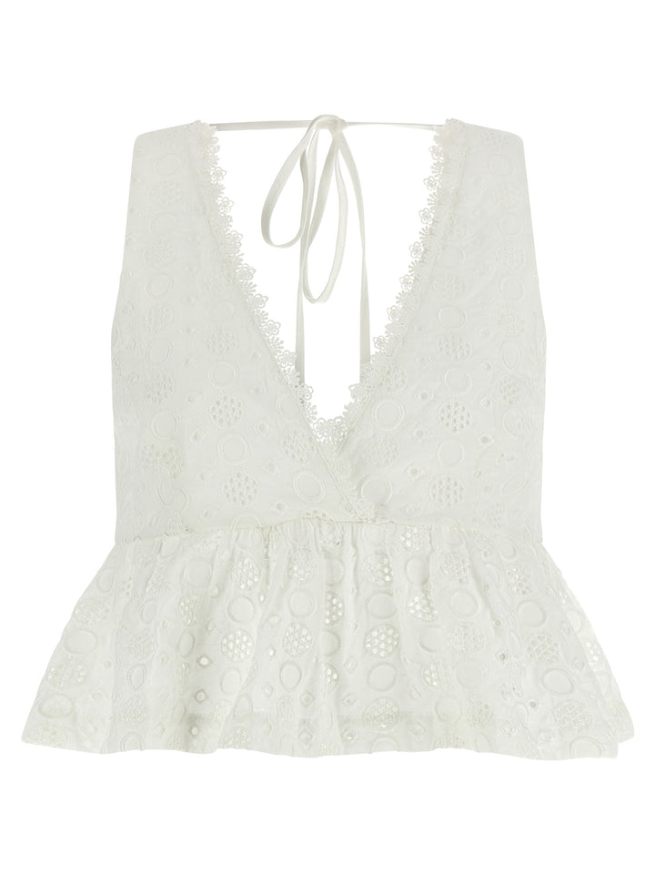 Pinko Kiersten Top - Bianco | b71ba6cc43fa2dbb1f53177b9ddd78f5e75cc52c