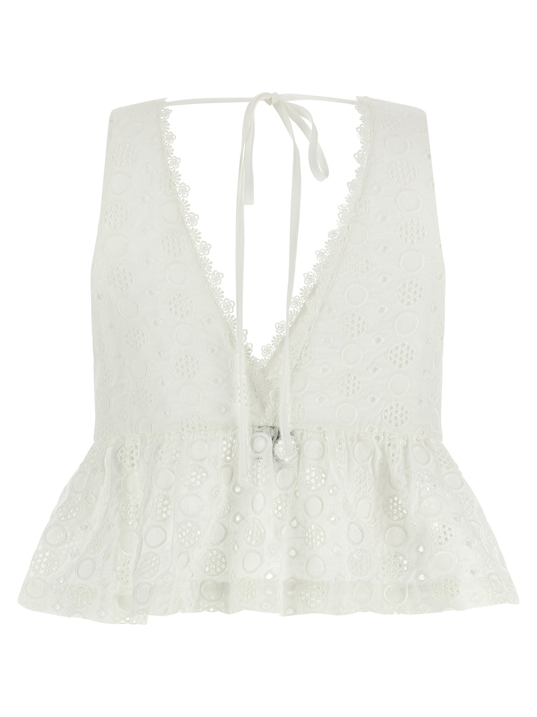 Pinko Kiersten Top - Bianco | 58bb3ad72a62eee271f59ce73f6e2d0bb27007bc