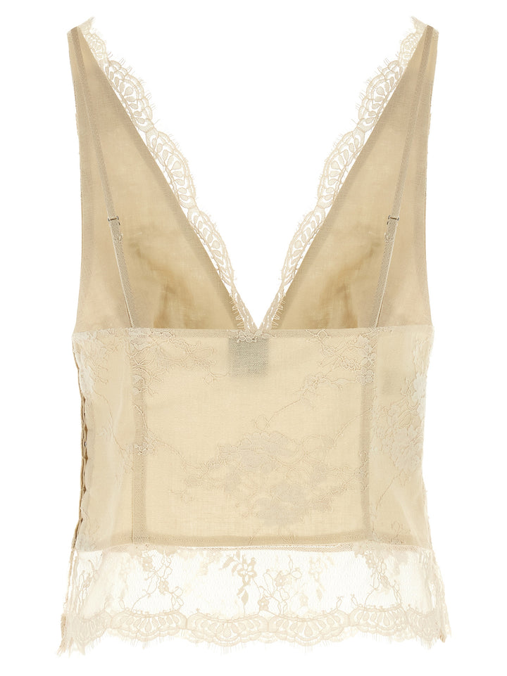 Pinko Janessa Top - Beige | b68748846341ae3f5859b0618673edcd34f4e3d6