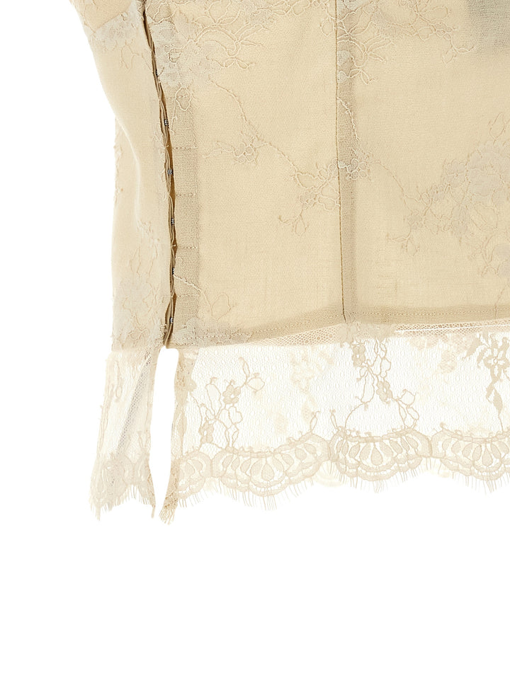 Pinko Janessa Top - Beige | dbd6b0ca3db827143fc33eb03135bf872a052594