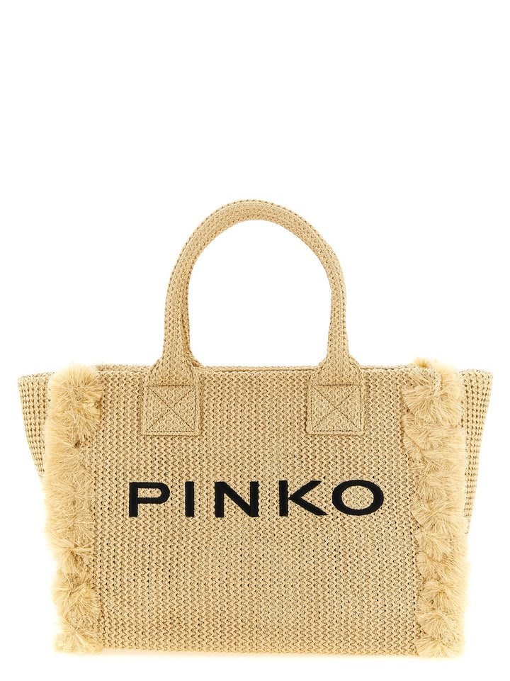 Pinko Beach Tote - Beige | 8bf0dd31f7705aa8b2577ff867c522a4c863bded