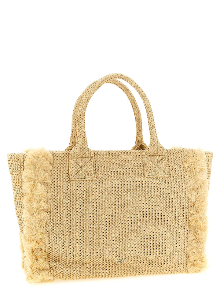 Pinko Beach Tote - Beige | 3133e717159203ea462fbfe9e7678aa3d6f2fdc6