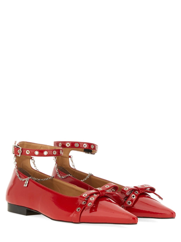 Ganni Scarpe Basse - Rosso | Wanan Luxury