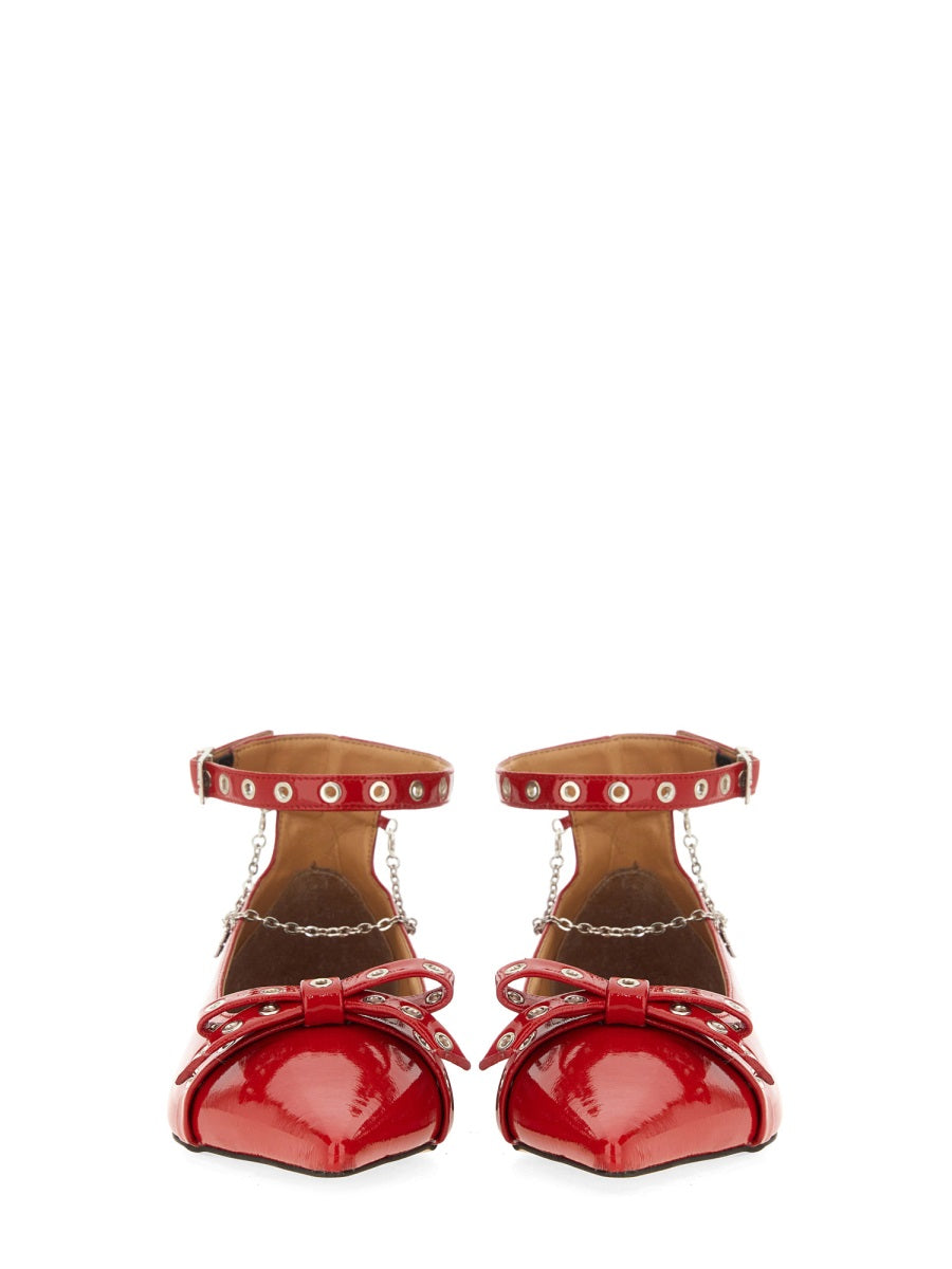 Ganni Scarpe Basse - Rosso | Wanan Luxury