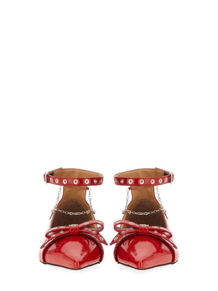 Ganni Scarpe Basse - Rosso | Wanan Luxury