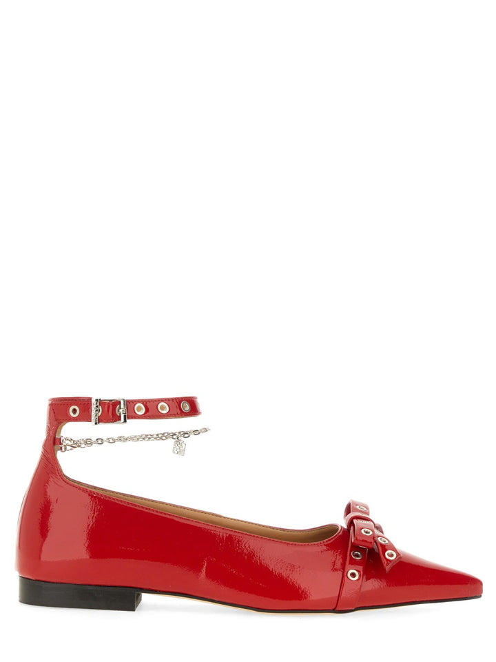 Ganni Scarpe Basse - Rosso | Wanan Luxury