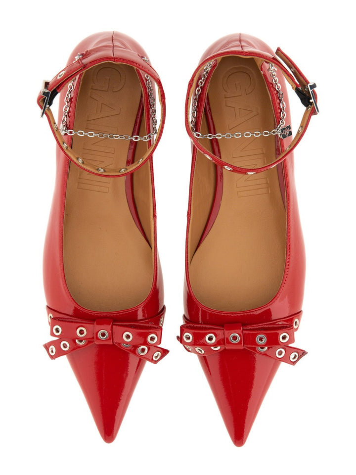 Ganni Scarpe Basse - Rosso | Wanan Luxury