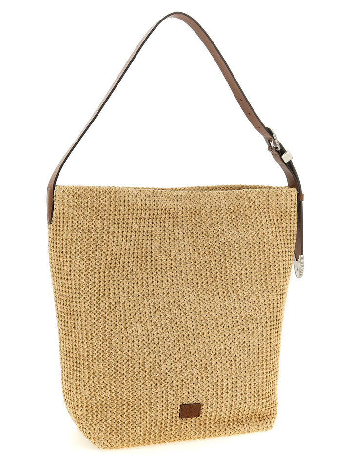 Pinko Raffia Bucket Borse a Spalla e Tracolla - Beige | a0099e122c6943397a54f8ef3e69d41c76975c13