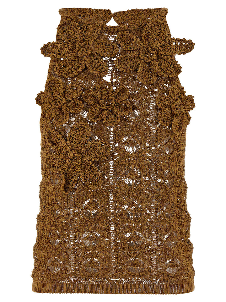 Pinko Nymphaea Top - Marrone | 1867db3928ce58230d1d8678f5f47df8b3193073