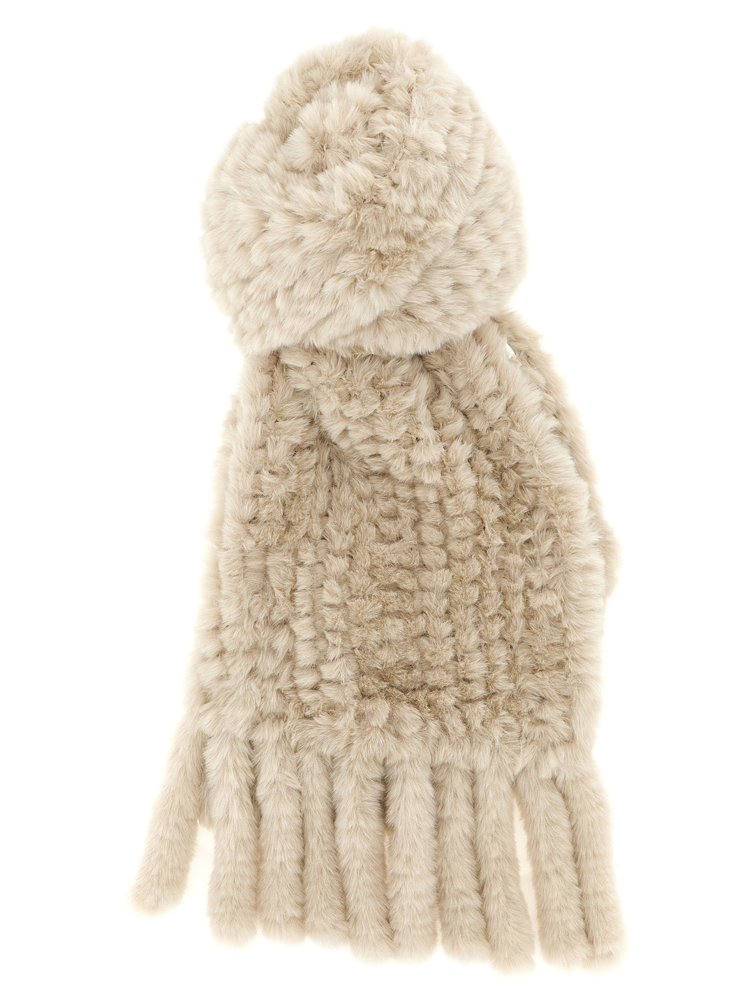 Pinko Fur Scarf Sciarpe - Grigio | 4e92f42ade3a2a77698535017b17775c6b604214