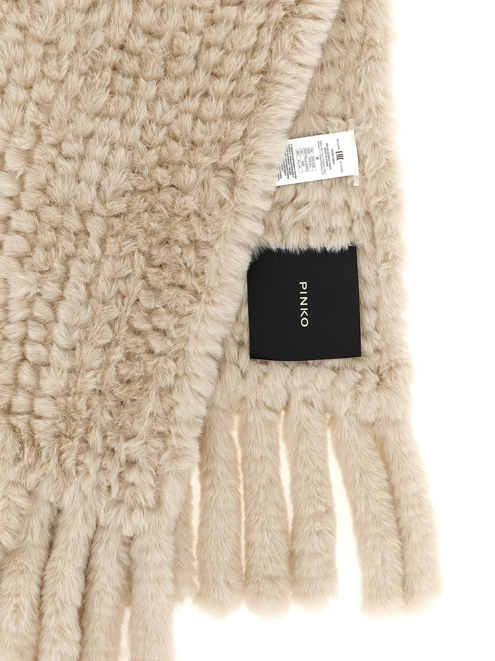 Pinko Fur Scarf Sciarpe - Grigio | cd1ced0eb040da577b047c889082ce931a8d0000