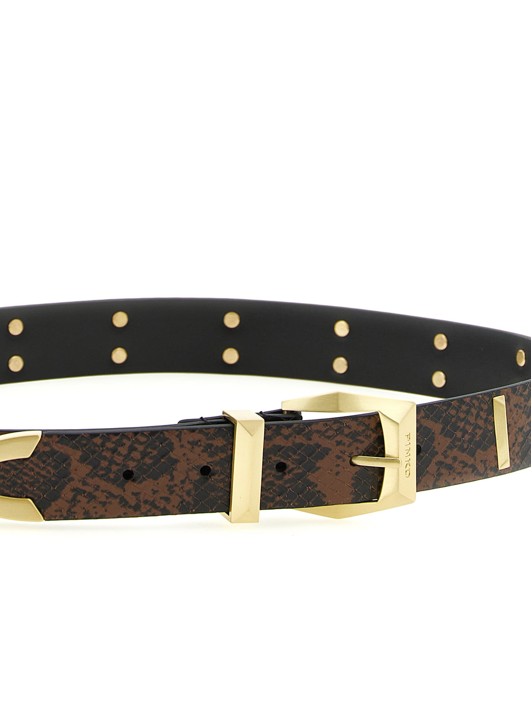 Pinko Python Print Belt Cinture - Grigio | d4e9d3aed7e61dcd4ce08bc01590e50dcc6e5067