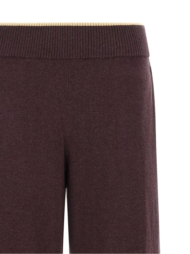 Pinko Mélange Knit Pantaloni - Viola | 79cdfd34ddeb476a92576b67ab94f696c041310c