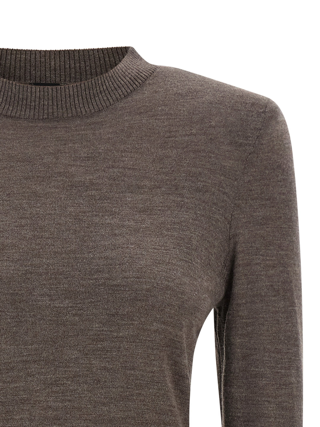 Pinko Padded Shoulder Sweater Maglioni - Marrone | 85125cb87068ca76a5439bc5d3f8c633886eeaa4