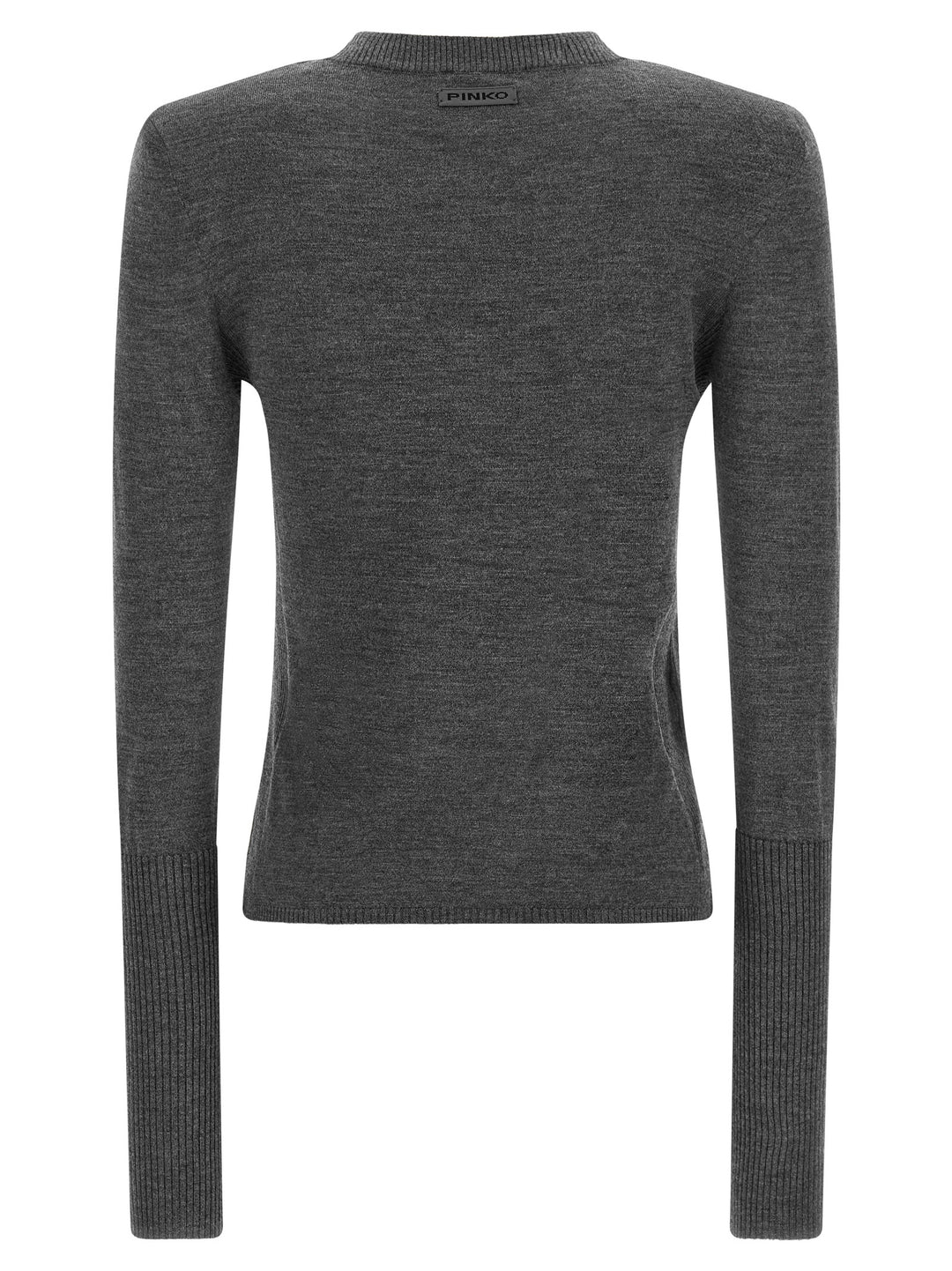 Pinko Padded Shoulder Sweater Maglioni - Grigio | 35d25a83e3e7fe96eb1ea0eb034cbcdb3ea27c54
