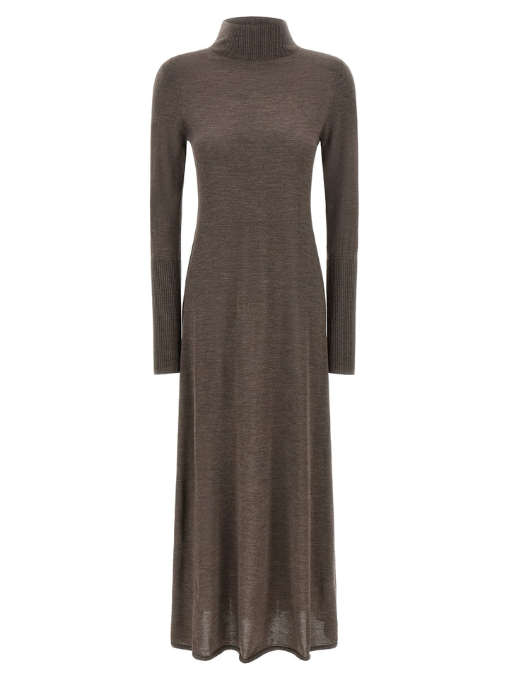 Pinko Turtleneck Dress Abiti - Beige | c58561b2e42c35a7f0a8f5986fbc7b8f2d662f75