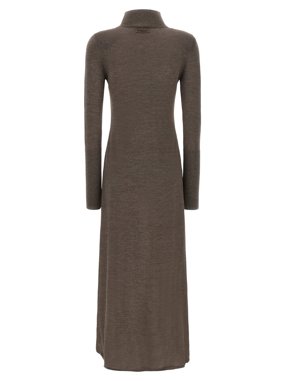 Pinko Turtleneck Dress Abiti - Beige | a77c54a66b462635e1169e4ed8edcec0f13d4383