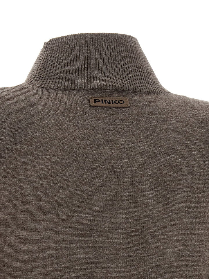 Pinko Turtleneck Dress Abiti - Beige | 35691fbf68c1f7b446f2627f62b899fb581d3ac6
