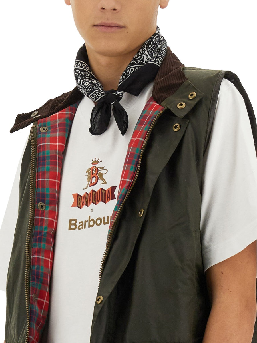 Baracuta x Barbour T shirt - Bianco | Wanan Luxury