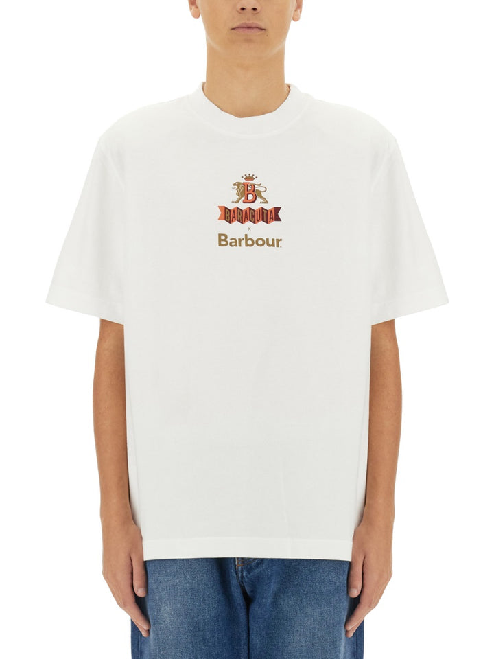Baracuta x Barbour T shirt - Bianco | Wanan Luxury