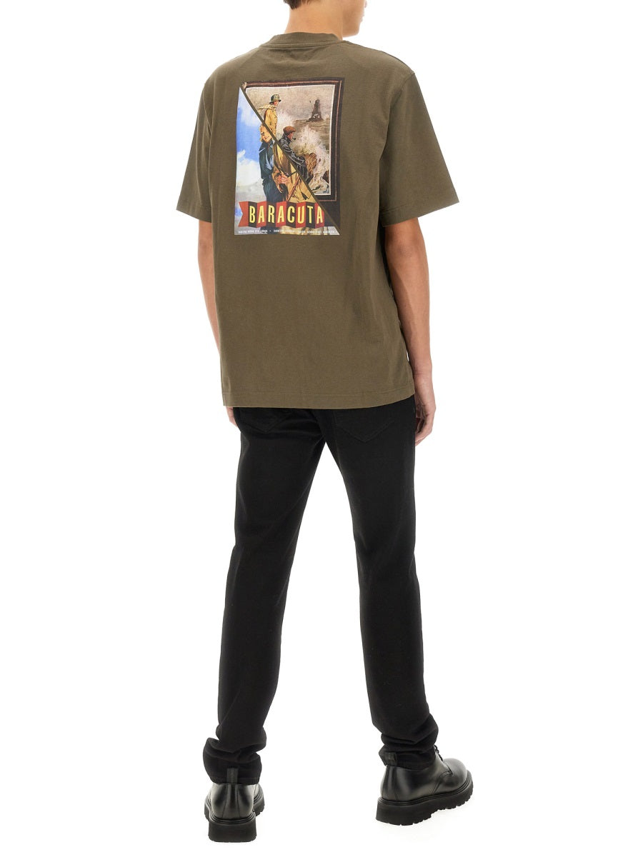 Baracuta x Barbour T shirt - Verde | Wanan Luxury