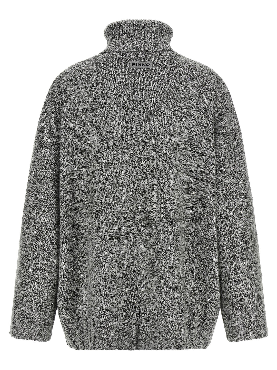 Pinko Crystal Turtleneck Sweater Maglioni - Grigio | 114fb22187ba02450aac3076fffeb0f181edb667