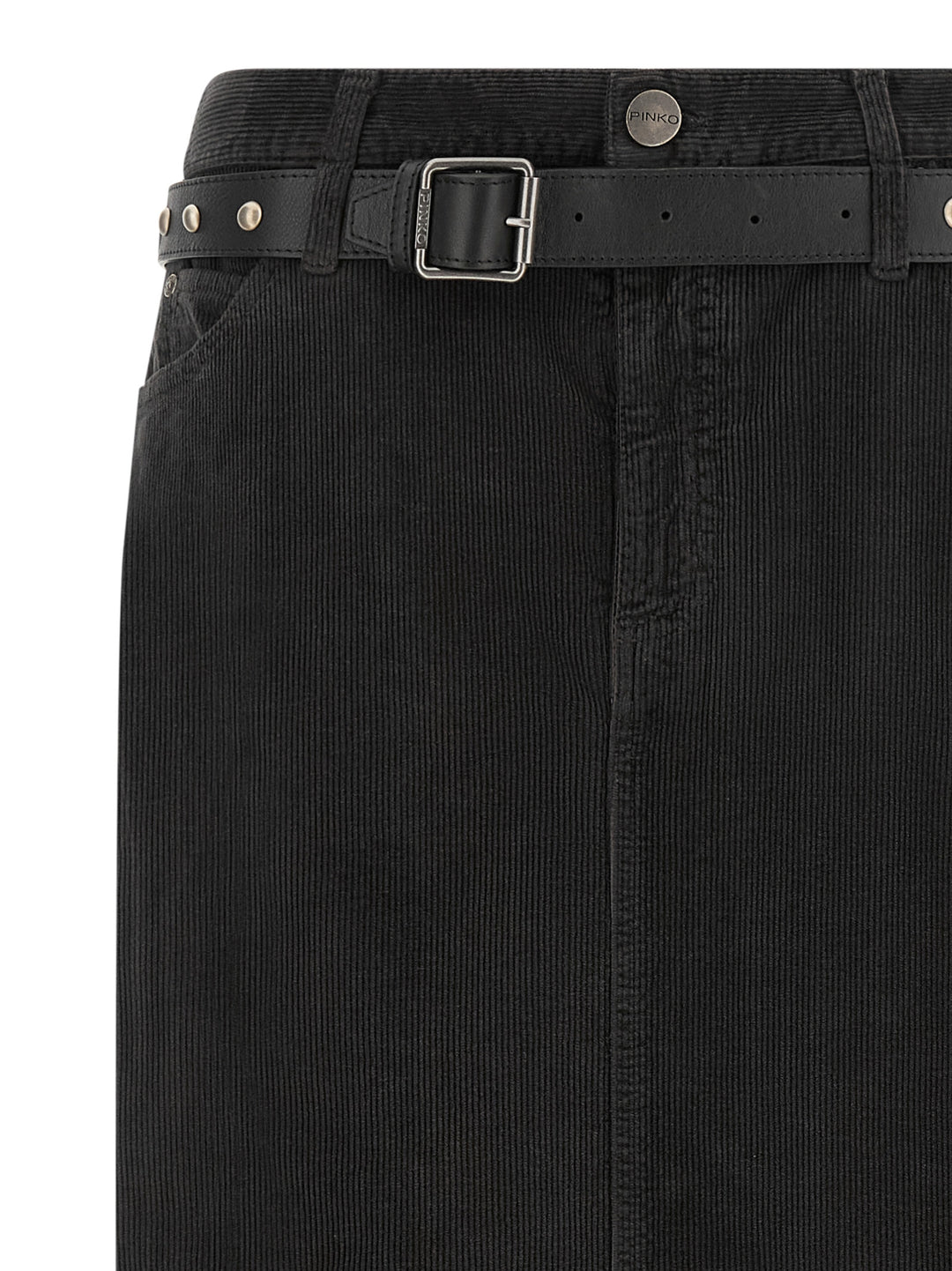 Pinko Corduroy Skirt Gonne - Nero | f91d243eb8c32553d5dfb00e2e6a17f6def0acae
