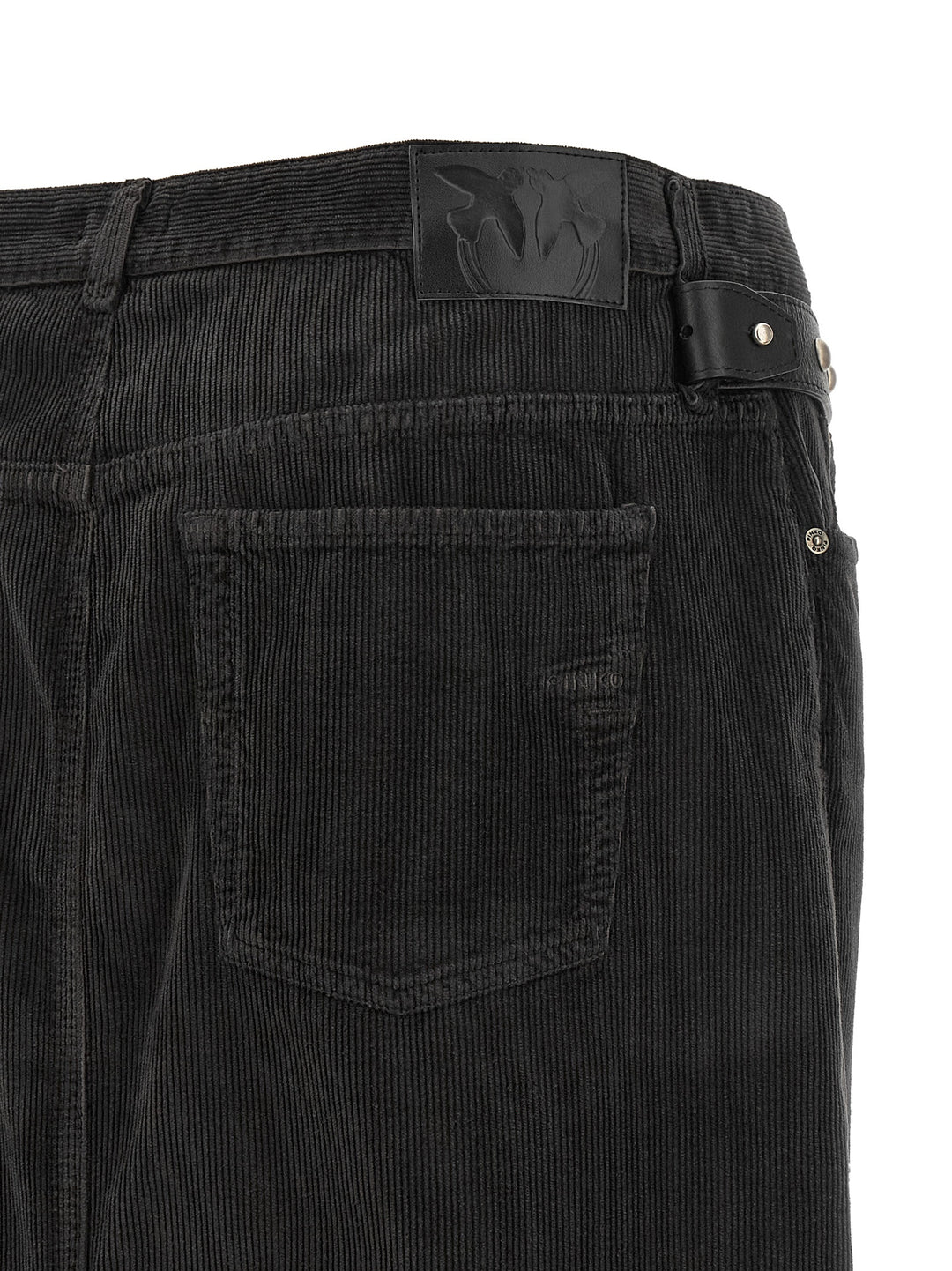 Pinko Corduroy Skirt Gonne - Nero | 992e6d3d9171821a90f886d6984d7a0f5039a211