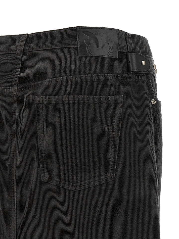 Pinko Corduroy Skirt Gonne - Nero | 992e6d3d9171821a90f886d6984d7a0f5039a211