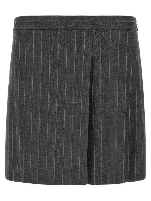 Pinstripe Skirt Gonne Grigio