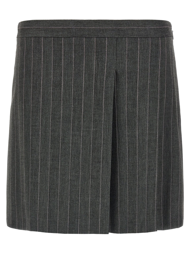 Pinko Pinstripe Skirt Gonne - Grigio | c4fa1e0f4048b16d1b1eb7550e1146f761a9ef9a