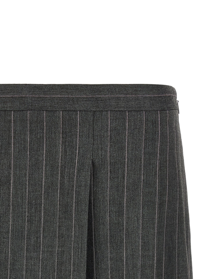 Pinko Pinstripe Skirt Gonne - Grigio | 8c442398efc38d4570e0d4fea2185ca3a1bbe40e