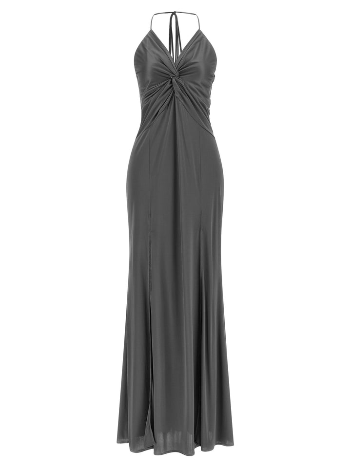 Pinko Front Knot Dress Abiti - Grigio | 156ce867fe57a8b83b20d3ef8b8d286305022c65