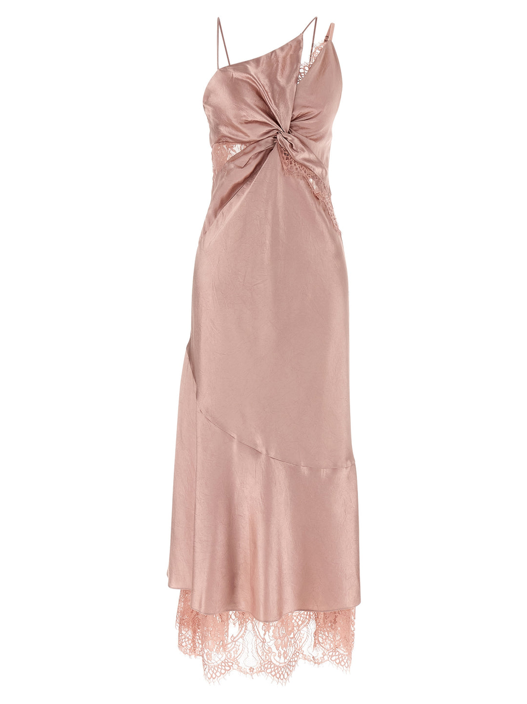 Pinko Satin And Lace Dress Abiti - Rosa | 97198908f7b01fdf33f2f564b74d205729f9c643