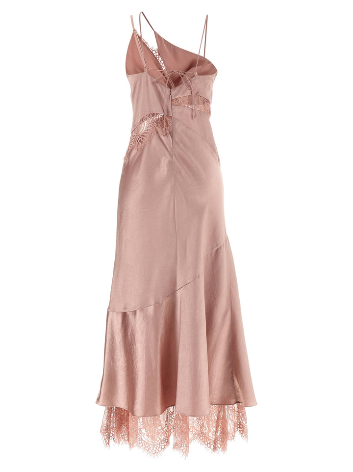 Pinko Satin And Lace Dress Abiti - Rosa | c1830b269024fc23420d69c84d7e9a6f6c764e03